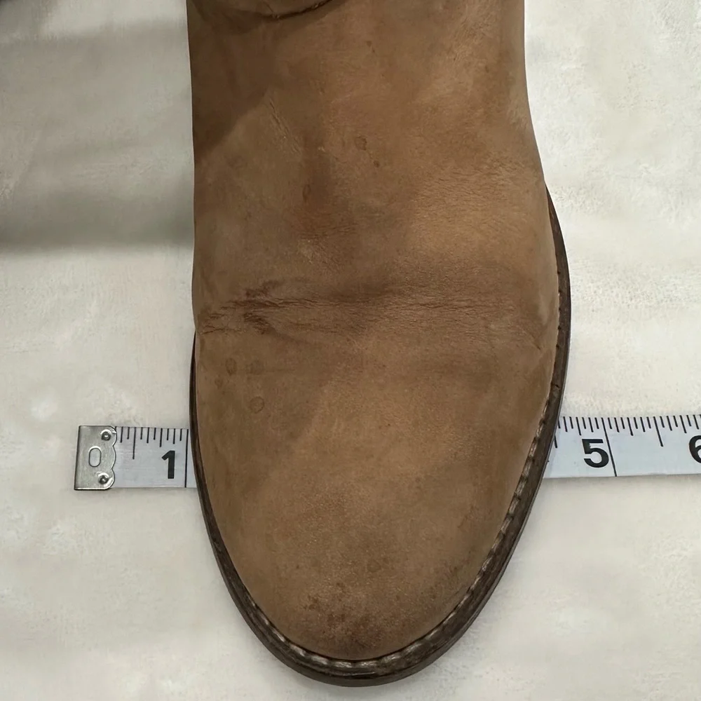 1937 Footwear Brown Over the Knee Suede Boots with Timeless Style